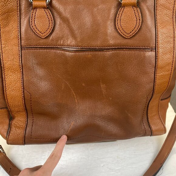 Cole Hann Pebble Leather Satchel Handbag - Picture 4 of 16